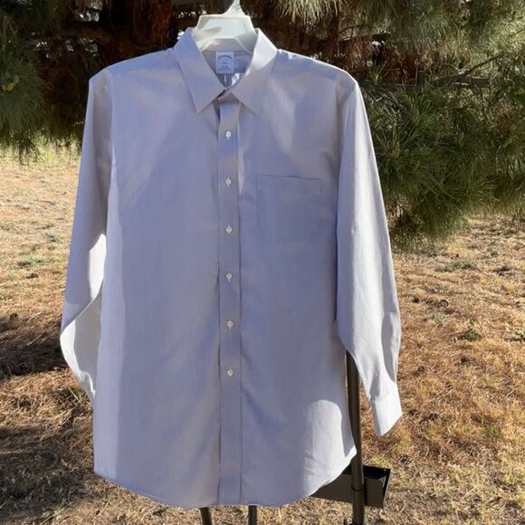 🔥 Take 50% OFF- Brooks Brothers Men’s Dress Shirt, Size-17 4/5 - Picture 1 of 12